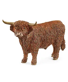 Schleich Highland Bull Animal Figurine Farm Toys for Boys and Girls