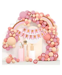 Bubble Trouble Birthday Decoration Items Pink - 53 Pcs