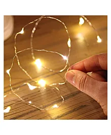 Bubble Trouble 3AA Battery Powered Waterproof Copper Wire String Fairy Lights with 30 LEDs Warm White 3 Meter - Golden