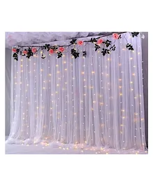 Bubble Trouble White Decoration Net with Led Fairy Lights for Birthday Party Celebration Cabana Tent Decoration for Your Loved One
