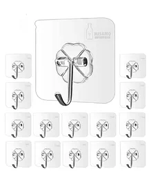 Bubble Trouble PVC Wall Hooks Pack of 15 - White