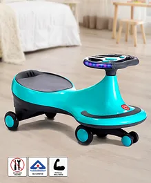 Play Nation Kids Swing Car With Light &
                        Music Fully Assembled - Teal Blue