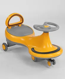 Babyhug Orbit Swing Car with Light & Music - Yellow