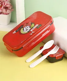 Disney Minnie Mouse Lunch Box with Stainless Steel Tray Inside Blue -  800 ml