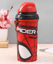 Hoom Marvel Spider-Man Character Sipper Water Bottle Red - 500 ml