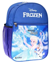 Kuber Industries Disney Frozen School Bag Blue - 13 Inches