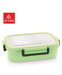 Attro Click Style Stainless Steel Insulated Airtight Leak Proof Lunch Box - Green