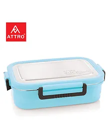 Attro Click Style Stainless Steel Insulated Airtight Leak Proof Lunch Box - Sky Blue