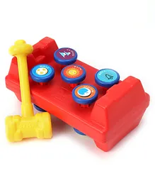 Shooting Star Pound Peg Toy with Hammer - Multicolor