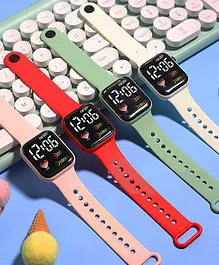 Oskart Latest New Generation Sports Digital Square Dial With LED Watch (Assorted Colour and Strap Designs)