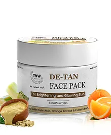 The Natural Wash Glowing & Radiant Skin De Tan Face Pack - 50 g