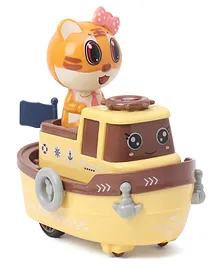 Rising Step Push And Go Cat Ship- (Color May Vary)