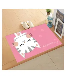 THE LITTLE LOOKERS Bathroom Mat for Kids Room - Pink