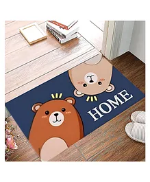 THE LITTLE LOOKERS Bathroom Mat for Kids Room - Blue