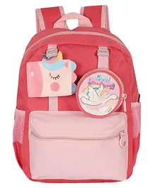 Passion Petals Lion School Backpack Pink - 13 Inch