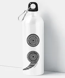 Macmerise White Semicolon Sipper Water Bottle - 750 ml