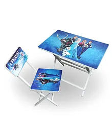 Wishing Clouds Frozen Kids Study Table with Chair Sets - Multicolor