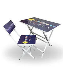 Wishing Clouds Universe Kids Study Table with Chair Sets - Multicolor