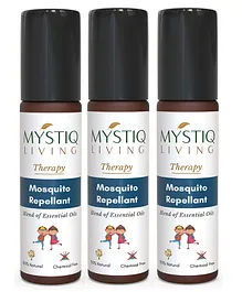 Mystiq Living Therapy Mosquito Repellent Fabric Roll On Pack of 3 - 30 ml