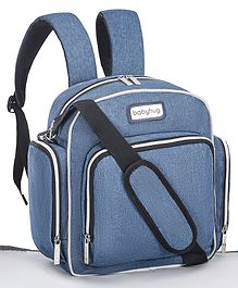 Babyhug Multipurpose Backpack Style Diaper Bag - Blue