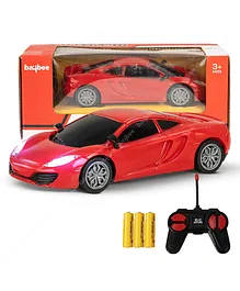 BAYBEE High Speed Mini 1:24 Scale Remote Control Car for Kids - Red