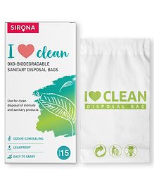 Sirona I Love Clean Sanitary Disposal Bags - 15 Bags