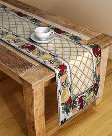 Arrabi Graphic TC Cotton Blend 4 SEATER Table Runner - Multicolor