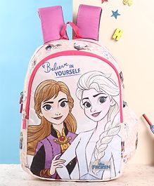 Disney Frozen Theme School Bag Pink - 14 Inch