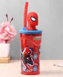 Spiderman Stor 3D Figurine Tumbler Red & Blue - 360 ml