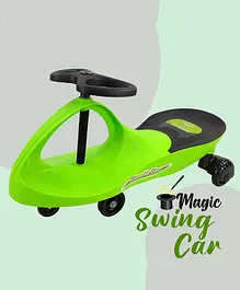 Dash Bumble Bee Magic Swing Car With Scratch Free PU Wheels - Green