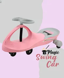 Dash Bumble Bee Magic Swing Car With Scratch Free PU Wheels - Pink