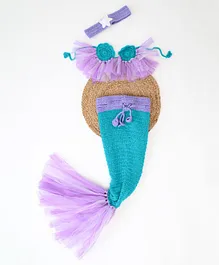 Woonie Mermaid Tale Costume     Photo Prop Set - Purple
