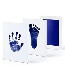 Bembika Baby Finger Print and Footprint Kit Inkpad For Kids Reusable Pad for Baby's - Blue