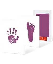 Bembika Baby Finger Print and Footprint Kit Inkpad For Kids Reusable Pad for Baby's - Purple