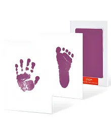Bembika Baby Finger Print and Footprint Kit Inkpad For Kids Reusable Pad for Baby's - Purple