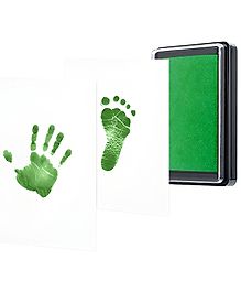 Bembika Baby Finger Print and Footprint Kit inkpad for kids   Green