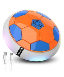 Mirana Air Football Neon Lite C-Type USB Rechargeable Hover Football Indoor Floating Hoverball Soccer Ball - Orange