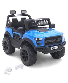 Battery Operated Ride On Jeep With Music and Lights - Blue