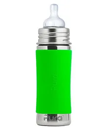Pura Stainless Steel Infant Feeding Bottle Green - 325 ml