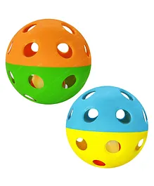 FunBlast Baby Rattles Ringing Balls - Pack of 2 Pcs  Multicolor