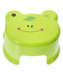 SCHOOLISH Baby Frog Thickened Children's Stool Stool Step Bathroom Toilet Kids Stools Toddler Foot Kitchen Plastic Training Non-Slip Stool for Living Room Bedroom Dining COLOUR MAY VARY