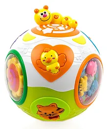YAMAMA Catch-Me Activity Ball Toy With Lights And Music Early Educational Learning Toy For Kids And Babies - Multicolor