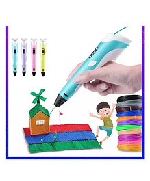 YAMAMA Multicolor 3D Printing Doodle Drawing Pen With ICD Screen And Filaments For Kids And Adults  Color May Vary