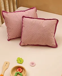 House This Bitsy Polka Pillow Cover - Pink