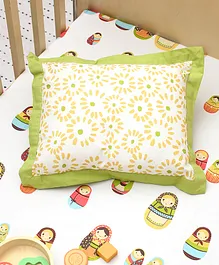 House This The Little Babushkas Pillow Cover With Filler - Yellow