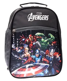 Kuber Industries Marvel Avengers School Backpack grey - 14 Inches
