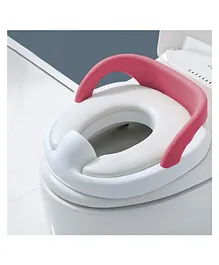 StarAndDaisy Baby Potty Training Seat Toddler Toilet Pot  Toilet Training chair for Kids Toddlers-Comfortable Safe cushioned Potty Seat for western Toilet - Rose Pink