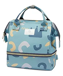 StarAndDaisy Diaper Bags For Mothers With Large Capacity, Numerous Compartments And Multiple Pockets - Trendy Blue Color