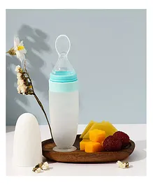 StarAndDaisy Baby Food Dispensing Spoon: Squeeze Feeder Dispenser for Baby - Self Feeding Bottle Spoon 90 ml (Blue)