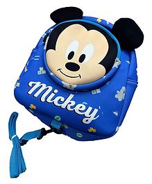 Disney Mickey Neoprene Print School Backpack Blue - Height 10 Inches